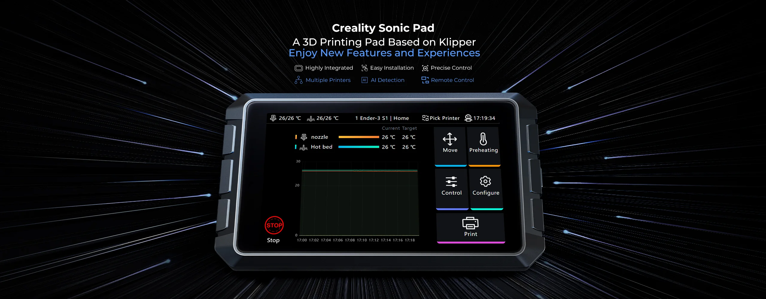 Creality 3D kontroler drukarki Sonic Pad, drukarka 3D
