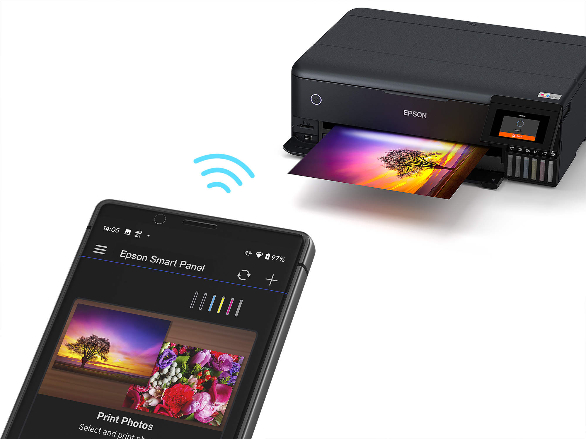 Epson EcoTank ET-8550, urządzenie wielofunkcyjne – Wi-Fi, LAN, USB, duplex