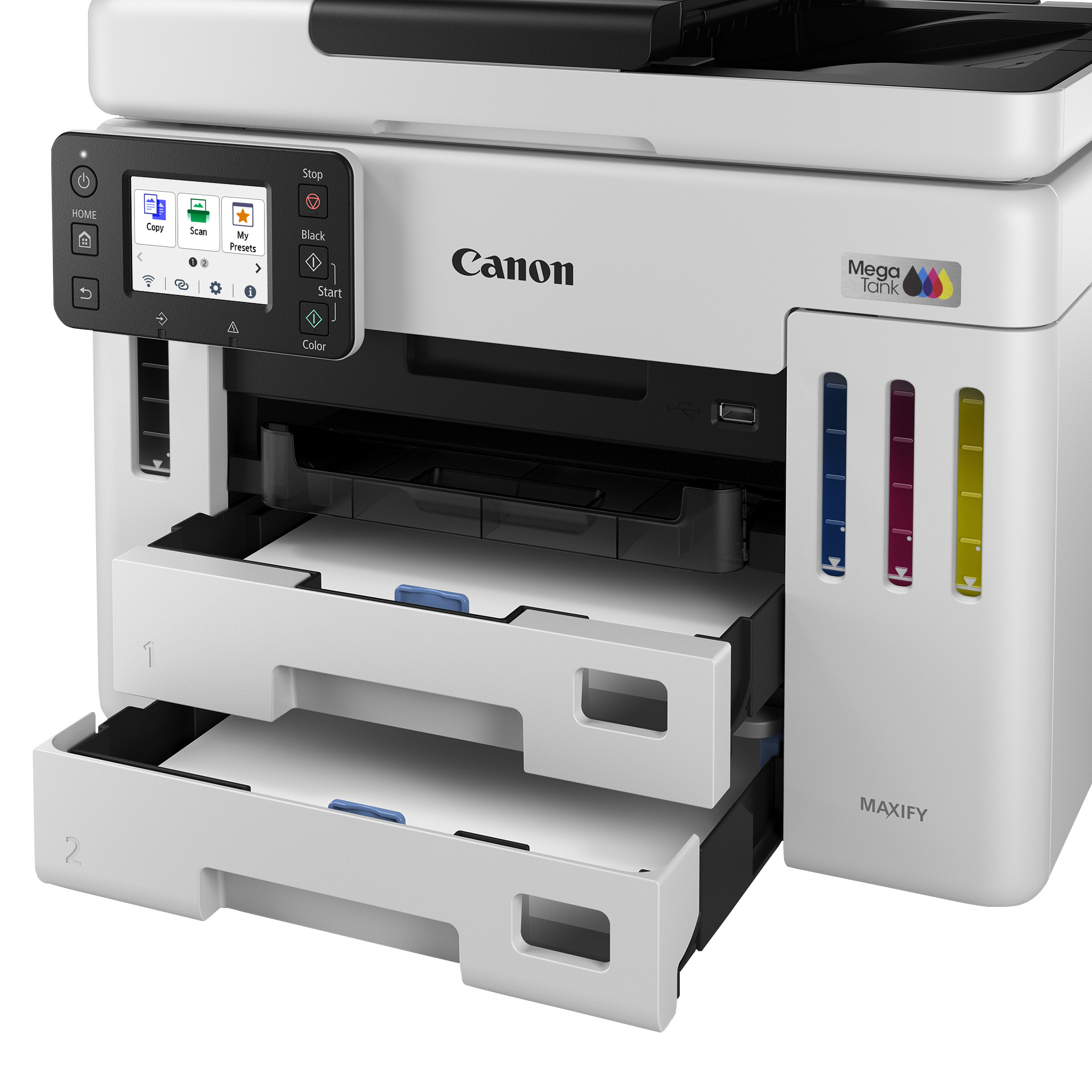 Canon Maxify GX7150, urządzenie wielofunkcyjne – Wi-Fi, LAN, USB, faks, duplex