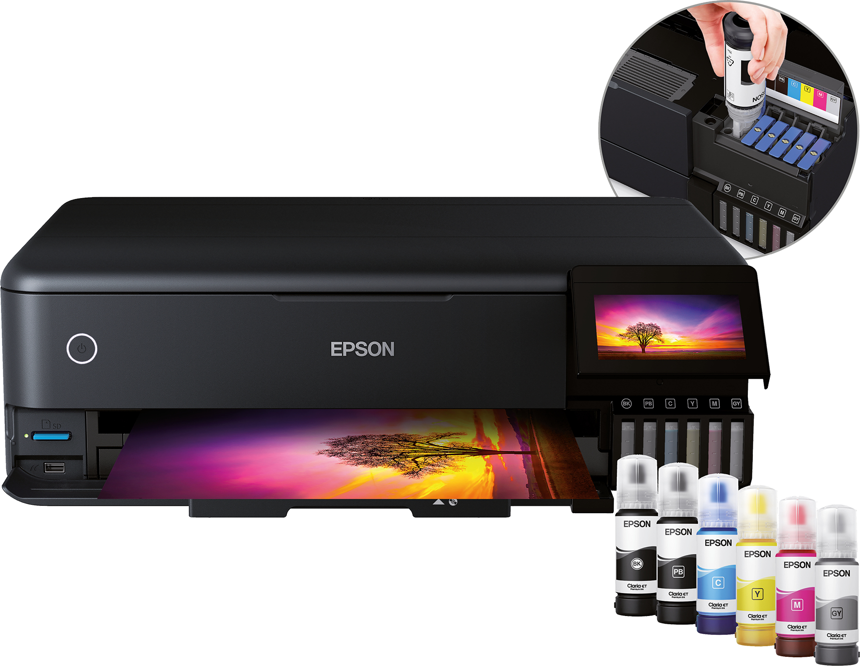 Epson EcoTank ET-8550, urządzenie wielofunkcyjne – Wi-Fi, LAN, USB, duplex