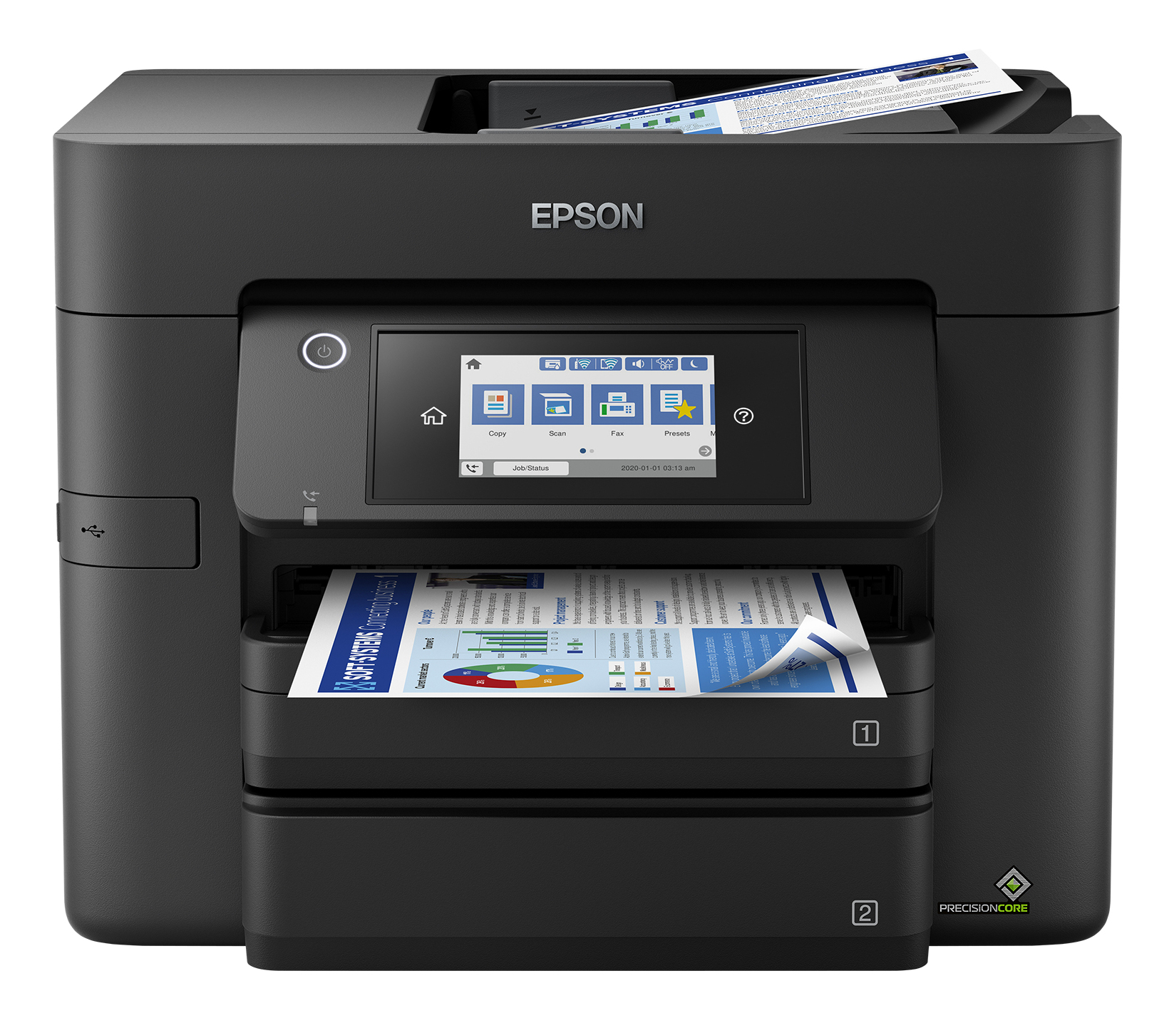 Epson WorkForce Pro WF-4830DTWF, urządzenie wielofunkcyjne – Wi-Fi, LAN, USB, faks, duplex