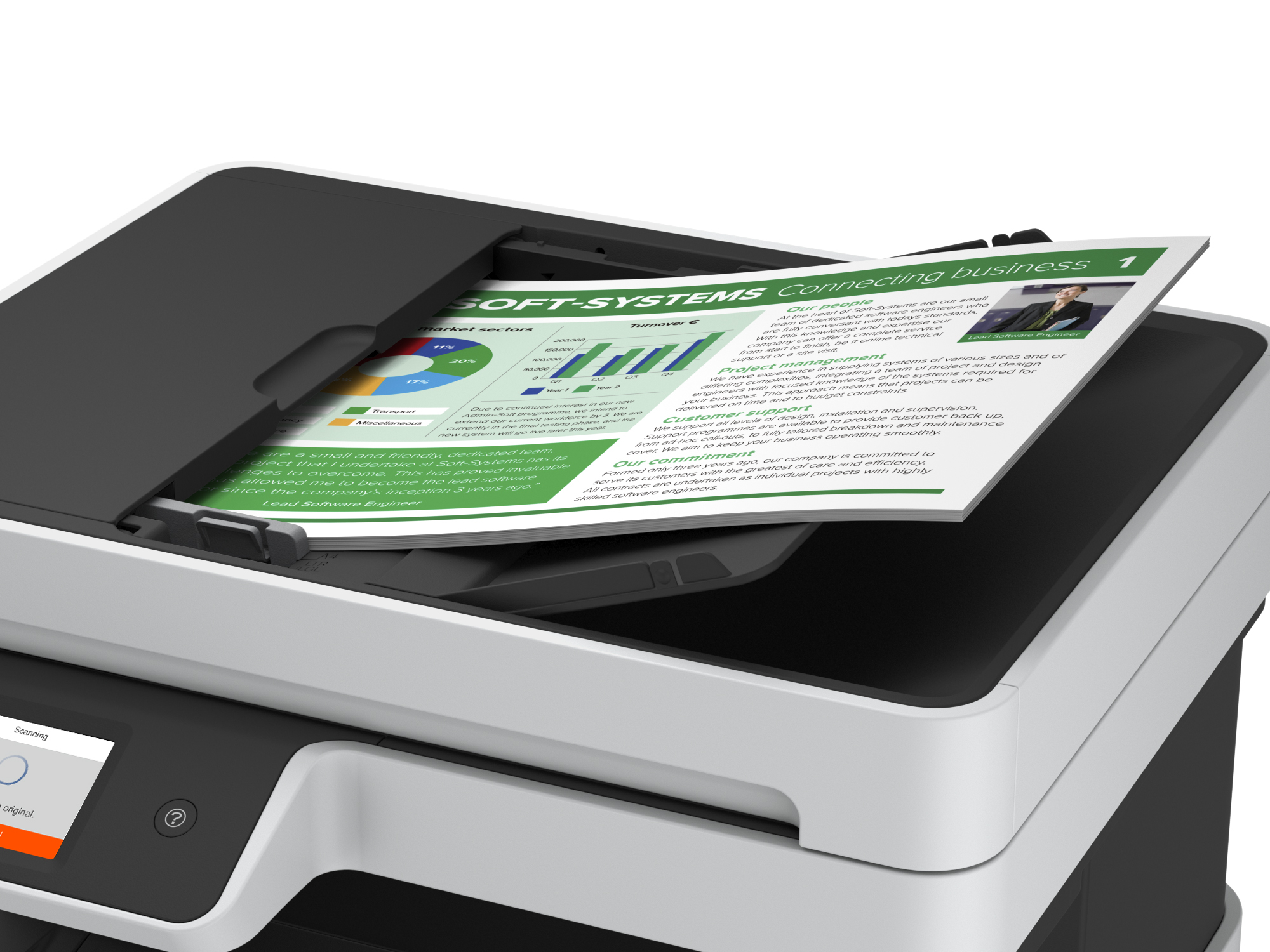 Epson EcoTank ET-5150, urządzenie wielofunkcyjne – Wi-Fi, LAN, USB, duplex